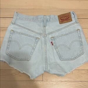 Levi's Sky Blue Jean Shorts for Women